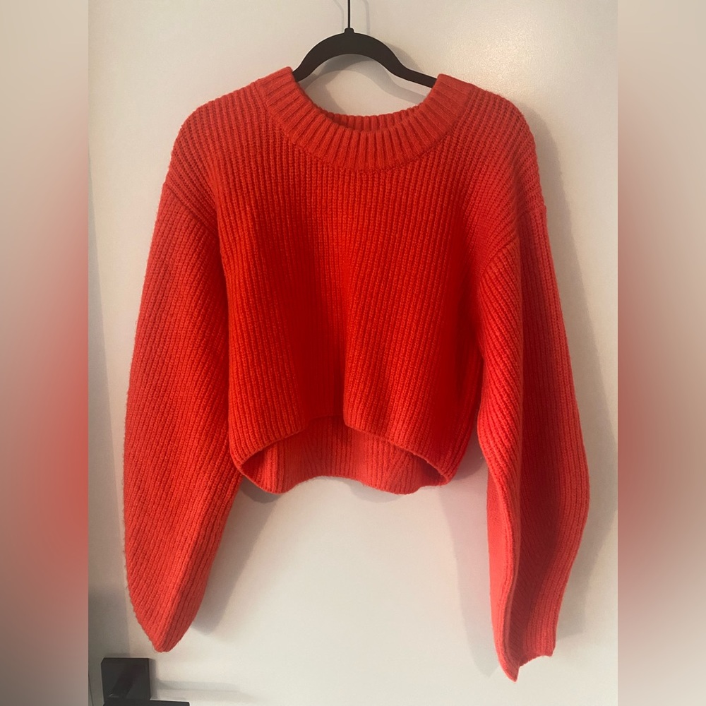 Urban Outfitters Sydney Crew Neck Cropped Sweater
